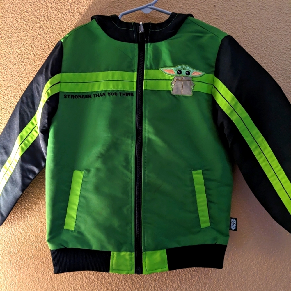 Super cute reversible Grogu Star Wars jacket